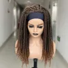 Synthetic Wigs Cosplay Dreadlock Wig Synthetic Hair Headband Crochet Braid Wig Heat Resistant Black Color Wigs For Black Women/Men In Daily 240329