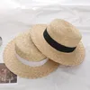 Szerokie brzegowe czapki 2024 Summer Women Słomy Hat Fashion Chapeau Paille Lady Sun Boater Wheat Panama Beach Chapeu Feminino Caps