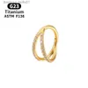 Stud G23 Titanium Piercing Nose Ring for Women ASTM F136 BO Jewelry Brosket Tragus Dihra Titanium Hing Hoop EaringsC24319