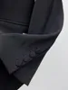 여자 정장 2024 스프링 럭셔리 패션 여성 고품질 다이아몬드 보우 검은 색 60% 울 블레이저 코트 GDNZ 1.06