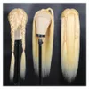360 koronkowa peruka czołowa 613 HD koronkowa peruka czołowa 13x6 Blondynka koronkowa peruka przednia ludzkie włosy proste brazylijskie koronkowe peruki przednie ludzkie włosy