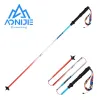 Sticks Aonijie E4207 Ny unisex utomhus 7075 Aluminiumlegering Vandringsstång 4Sektion Hållbar Crosscountry Pol Walking Stick 110cm 120 cm