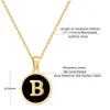 2024 Популярные буквы ожерелье 18к золотой подвеска персонализированные модные ожерелья Men'swomen