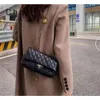 Top Designer Premium Casual Portable Shoulder Bag New Womens Simple and Fashionable Rhombus Small Fragrance Single Msenger Square Bags Bag