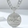 Hiphop ketting met grote schijfhanger Het laatste avondmaal Patroon van Jezus en zijn discipelen, een trendy en cool statement voor mannen