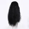 Synthetic Wigs Cosplay Wigs New front lace wig for women in the middle part corn perm long curly hair small curly hair chemical fiber head set 45cm 240328 240327