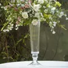 Dostawca ślubu w zamówieniu szklany wazon kwiatowy kryształowy wysoki kwiat wazon wazon kwiatowy centralny element do dekoracji stolika imprezowego