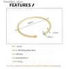 Charme Pulseiras Fins Coreano Estilo Simples Zircon Twist Pure S925 Sterling Silver Texture Open Wrist Hand Bangle Minimalista Fine Jewel L240319