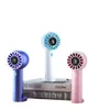 Handheld Mini Fan With 18650 battery Foldable Portable carabiner Hanging Fans 5 Speed USB Rechargeable Fan with Display Screen