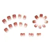 False Nails Simple Style Fake Nail For Girls Safe Material Polish-Free Reusable Artificial Valentine's Day Lover Gift