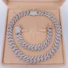 Iced Out Vvs1 Moissanite Diamond Gold Cuban Link Chain Necklace Cuban Chain Gold