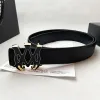 Designer riem voor heren Dames Clemence zwarte riemen Luxe lederen riem Vintage gordel 3,8 cm breedte tailleband Cintura Ceintures Casual mode riemen