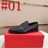 40model Nieuwe luxe Loafers Men schoenen Solid Color Fashion Business Casual Wedding Party Daily Classic Metal Chain Slip-on Designer Dress