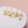Choker Fashion 18k Gold Plated Dainty Cute Ballon 26 Alphabet Initial Pendant Necklaces Personalized Valentine Day Gift Letter Jewelry