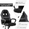 Bestoffice PC Gaming Massage Office Ergonomic Desk Adjustable PU Leather Racing with Lumbar Support Headrest Armrest Task Rolling Swivel Computer Chair for