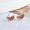 Dangle Earrings European And American Jewelry Cute Sweet Little Watermelon Three-Dimensional Fruit Grapefruit Pendant Fashion Necklace