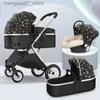 Strollery# 3 w 1 Baby Stroller Siedzony i położony w obu kierunkach powóz dla niemowląt Wysoki Krajobraz Absorbera Noworodka Pram L240319