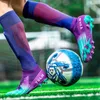 Chaussures de Football américain pour hommes, bottes montantes pour terrain de Football, crampons d'entraînement professionnels pour adolescents, chaussures d'extérieur de haute qualité