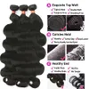 Perucas sintéticas Lace Wigs 30 40 polegadas Onda Corporal Brasileira Cabelo Humano Weave Bundles Water Wave Raw Virgin Remy Doule Desenhado Atacado Natural Tissage 240328 240327