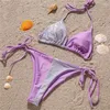 Kvinnors badkläder sommarbrasilianska mikrobikinis mujer sexig sträng baddräkt kvinnlig bikini set halter kvinnor mini baddräkt