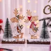 Party Decoration Bright Color Compact Decorativ Snow Frost Pine Landscape Tree Xmas Ornament Figurine Holiday Supplies