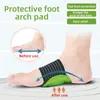 Voet Hiel Pijnbestrijding Fasciitis Plantaris Binnenzool Pads Steunzool Schoenen Insert Elastisch Bandage Orthesen Massage Pad