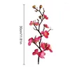 Dekorativa blommor Simulerade Wintersweet Flower Artificial Buquets Red Plum Diy Chinese Wedding Arrangement Garden Party Decorations