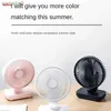 Electric Fans Portable Mini Fan Auto Desk Fan 4 Speed ​​Wind Mute Justerbar luftkylare laddas för kontor Hem Desktop Officec24319