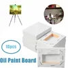 Ramar 10st små sträckta för grundad olje akrylfärg vit konstnär canvas ramskortmålning leveranser