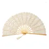 Decorative Figurines Lace Fan Home Decors Fanss Vintaged Wedding Cotton Handmade Handheld