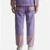 New Mens Elastic Waist Two-tone Paneled Sweat Pants Cinched Cuffs Fleece Track Trousers Fall Winter Casual