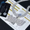 Premium Factory Price Hip Hop Sterling Sier Past Test Vvs Moissanite Diamond Iced Out Custom Name Pendant Necklace