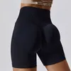 Pantaloncini attivi da donna Sport senza cuciture per ciclismo Jogging Fitness Vita alta Push Up Leggings da palestra Abbigliamento da yoga Top