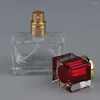 Bouteilles de stockage 1x flacons de parfum de parfum rechargeables en verre vides de 30 ml avec couvercles pour voyage, fête de rencontre