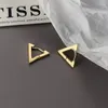 Boucles d'oreilles VENTFILLE en argent Sterling 925, Triangle géométrique minimaliste, pour femmes, bijoux de fête, cadeau