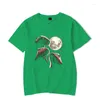 Женские футболки, женская забавная футболка с рисунком «Три капибары и луны», повседневная футболка с короткими рукавами, уличная футболка, свободные женские футболки с круглым вырезом