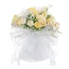 装飾的な花の結婚式スローブーケロマンチックな人工ローズ母の日記念日の休日の装飾