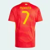 2024 2025 Spanische Jersey Football Jersey National Team Uniform 23 24 Ferran Canales Ansu Fati Koke Asnio Asla Pedri Morata Morata Children's Kit Herren -Fußballhemd