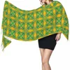 Schals Luxus Mehrfarbiges Muster Im Arabischen Stil Quaste Schal Frauen Winter Herbst Warm Schal Wrap Damen Mode Vielseitig