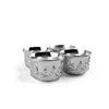 Teaware set Silver Tea Set Chinese Style Domestic Luxury High-End Creative Anti-Drop Teapot