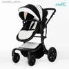 عربات الأطفال# عربة الأطفال 2024 حديثي الولادة طفل كروس كرسي كرسي صغير على عجلات عجلات Baby Prammulti-Functional Lovroller L240319