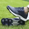 Sapato à prova dwaterproof água sapatos de golfe para homens spikeless ao ar livre tênis de treinamento esporte clássico dos homens formadores de golfe tamanho grande 13 14