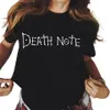 Футболка с графическим принтом японского аниме Death Note для мужчин и женщин, модная повседневная футболка Harajuku с коротким рукавом, большие размеры, футболка унисекс, L-4XL