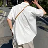 Chemises décontractées pour hommes Incerun Tops 2024 Style coréen Hollow Lace Design Streetwear Mâle Vente Chemisier à manches courtes S-5XL