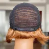 Wigs Ombre Straight Human Hair Wigs For Black Women Short Pixie Cut Wigs With Bangs Brazilian Remy Full Machine Bob Wig