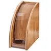 Keukenopslag Gladde houten koffiefilterpapiercontainer Huishoudelijke stofkap Duurzame houder