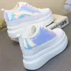 Casual Shoes Women Platform Sneakers Spring Lace-up Bling Fashion High Top Thick Sole Woman Deportivas Mujer