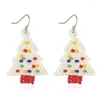 Dangle Earrings Super Pretty Christmas Decoration 2 Colors String Beads Xmas Tree For Women Girls Fashion Jewelry Accessories