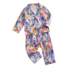 Juegos de ropa para bebés de pijama de pascua para niños pequeños huevos de manga larga
