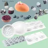 Moldes de cozimento SHENHONG DIY Pebble Stone Silicone Bolo Moldes Sobremesa Ferramentas de cozimento Handmade Pintura Moldes de pedra Cobblestone Soap Mold L240319